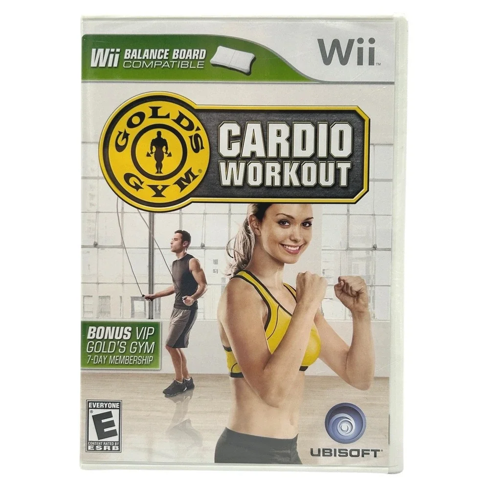 Golds Gym Cardio Workout Nintendo Wii New Sealed Balance Board Compatible 2009